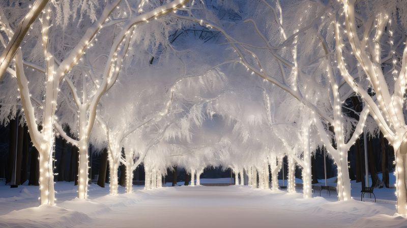 Holiday Lights Installation detail